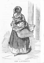 The Laundress. Illustration in City Characters, or, Familiar Scenes in Town (Philadelphia: Geo. S. Appleton; New York: D. Appleton & Co., 1851), p. 34