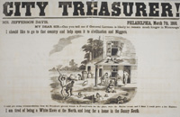 Fig. 2. City Treasurer (Philadelphia, 1863), top half of a broadside from the John A. McAllister Collection.