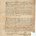 Printed and manuscript page of text
