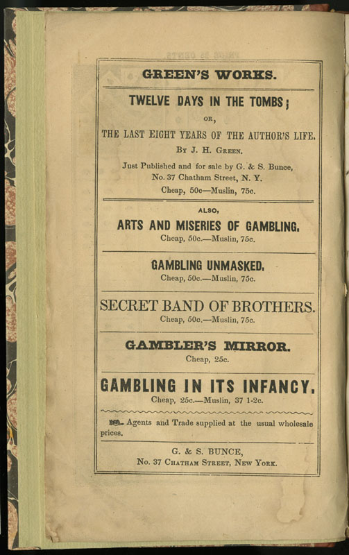 Capitalism By Gaslight The Shadow Economies Of 19th Century America Placing Bets