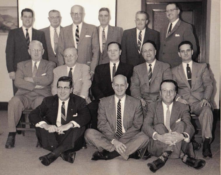 David St. John Greer, pictured here in the center of the middle row (dark suit) was a devoted Pennsylvania Railroad employee who purchased the Gutekunst album after the ill fated merger of the PRR and rival New York Central in 1968. After being in their possession for over 45 years the Greer family decided to donate the album to the Library Company of Philadelphia where it will  join a sizable collection of Gutekunst's work along side the William H. Rau commissions for the PRR. Image courtesy of the Greer Family.
