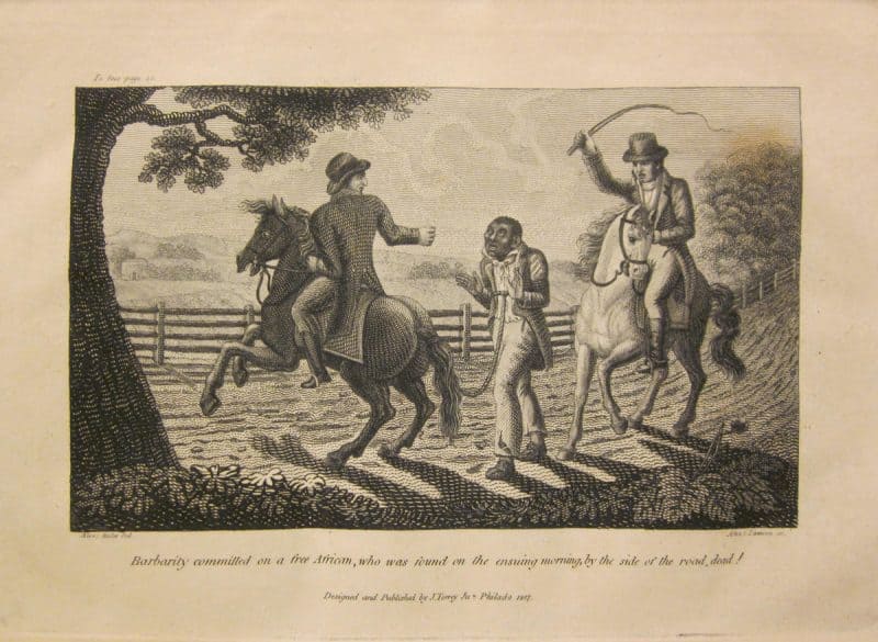 Illustration from Jesse Torrey, A Portraiture of Domestic Slavery  in the United States. Philadelphia: Jesse Torrey, 1817.