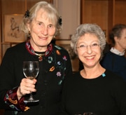 Library Company Board President Bea Garvan and Caroline Birenbaum of Swann Galleries