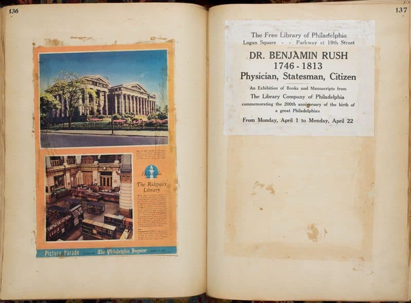 Library Company of Philadelphia Scrapbook