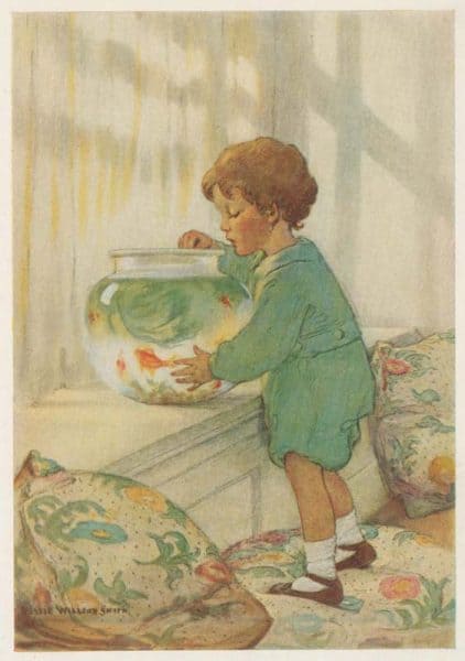 “The Goldfish” in Ada M. Skinner’s A Child’s Book of Modern Stories (1935).