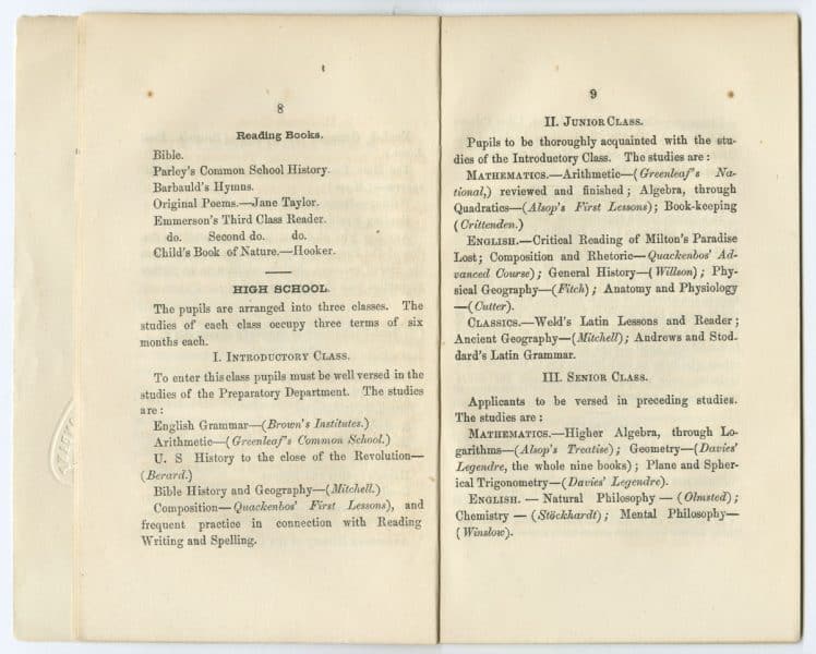 Objects and Regulations of the Institute for Colored Youth, … for the Year 1860 (Philadelphia, 1860)
