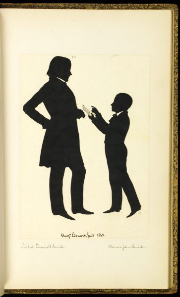 Silhouettes of Robert Pearsall Smith (1827-1898) and Horace John Smith (1832-1906), John Jay's sons.