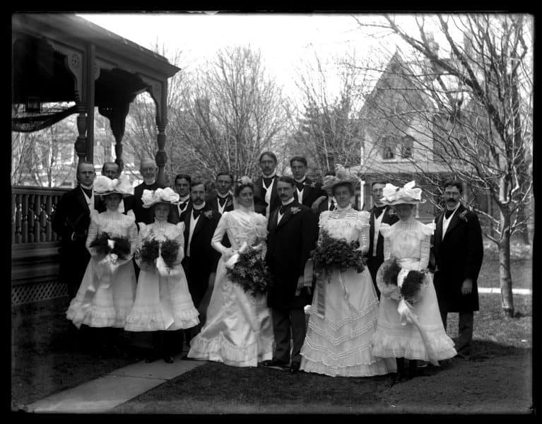 Marriott C. Morris, Wedding of Sarah W. Perot and Richard M. Lea, April 17, 1901, digital print from original glass negative. The Library Company of Philadelphia.