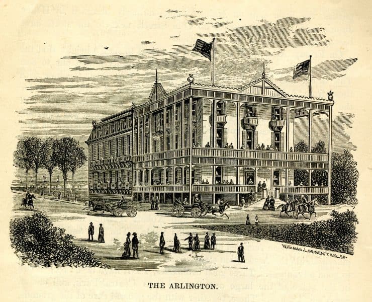 View of the Arlington from Service by the Sea. Ninth Annual Report of the President of the Ocean Grove Camp-Meeting Association of the Methodist Episcopal Church, 1878