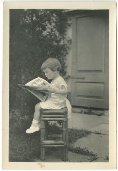 Jessie Willcox Smith, Unidentified Girl Reading, ca. 1920. P.9446.