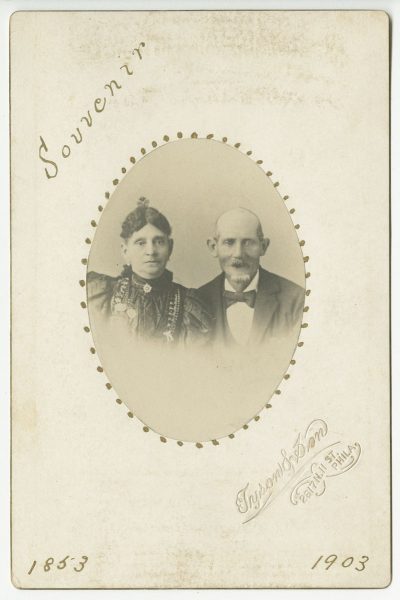 Tyson & Son. Unidentified Couple’s 50th Wedding Anniversary, albumen print cabinet card, 1903. The Library Company of Philadelphia.