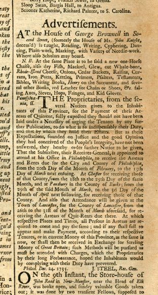 Benjamin Franklin Writer and Printer: Job Printing