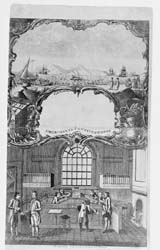 A Merchants Counting House. [Alexander] Lawson. Engraving. Philadelphia: T[homas] Dobson, ca. 1795-1805.