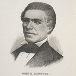 Portrait of John Russwurm. From the Proceedings of the Quarto-Centennial of the African M.E. Church of South Carolina [Charleston ?, 1890].