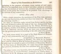 Report of the Committee on Exhibitions in Journal of the Franklin Institute, December 1844. Reproduction.