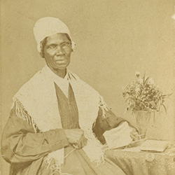A seated portrait photo of Sojourner Truth