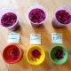 Three containers of pickled cabbage left in different environments, the results of a pickling experiment