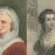 Side by side portraits of Martha Washington and Abigail Adams, with the logo for Historical Happy Hours