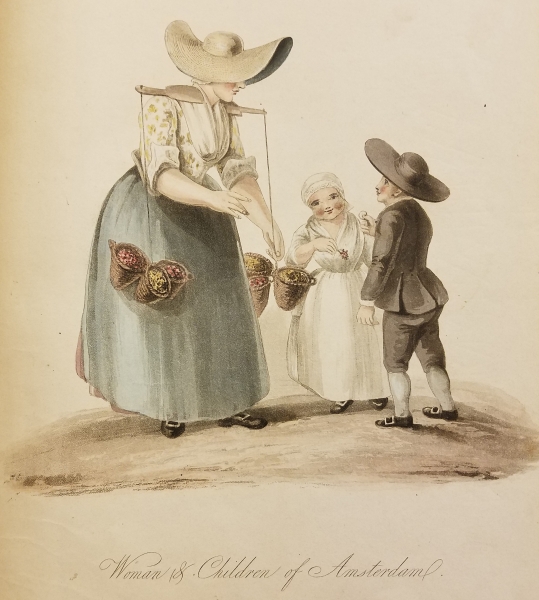 Miss Semple. The Costumes of the Netherlands. London: Ackermann’s Repository of Arts, 101, Strand, 1817. Women & Children of Amsterdam.