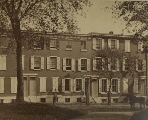 Albert Hatch's Philadelphia residence at 577 North Twenty-Fifth Street, ca. 1885.