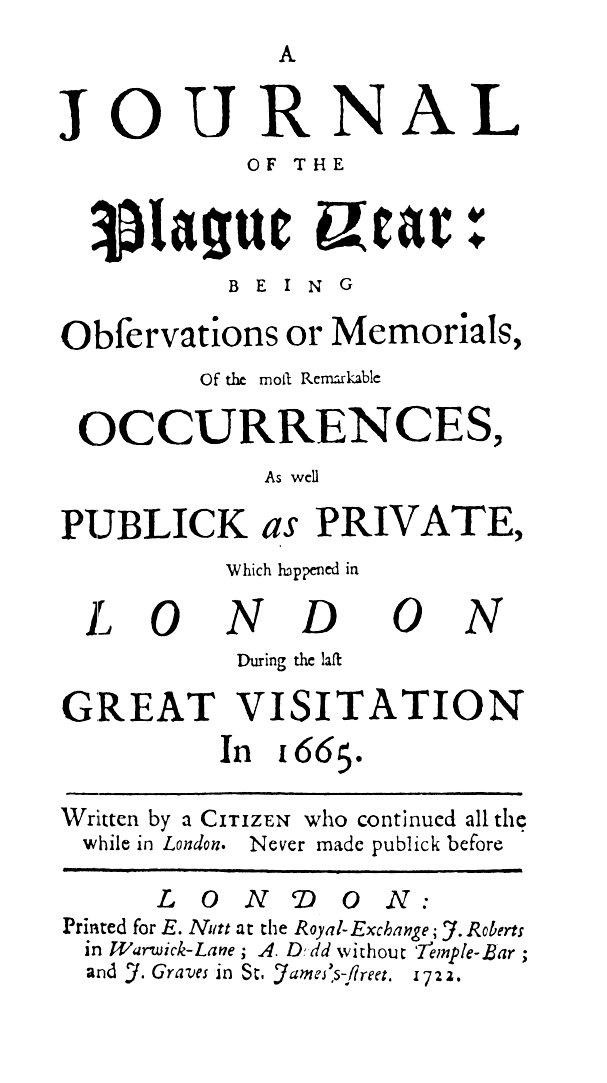 diary of a plague year diary of a plague year
