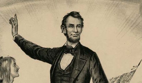 Detail from:: Print, Lincoln and Emancipation