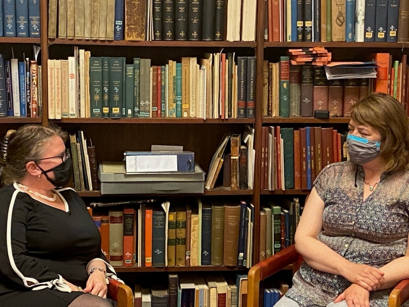 Raechel Hammer, Chief Development Officer, interviews Emily Guthrie, the new Librarian at the Library Company