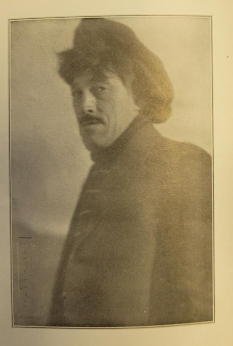 Portrait of Sadakichi Hartmann, frontispiece from Sadakichi Hartmann. My Rubaiyat. St. Louis: Mangan Printing Co., 1913. Library Company of Philadelphia.