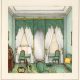 Front end of Parlor, No. 325 S. 18th Street, 1855-1874. Watercolor by G. Albert Lewis in Anne Lewis album, “Memories of the Homes of Grandma Lewis.”