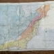 Hand-colored map of United States showing geological details