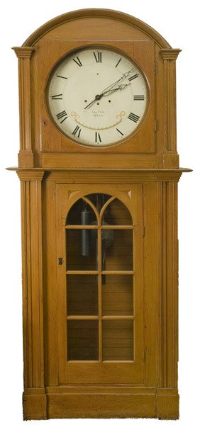 John Child. Tall Case Clock, 1835. Pine. Purchased by the Library Company from John Child in 1835.
