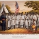 Poster of black U.S. soldiers at Camp William Penn