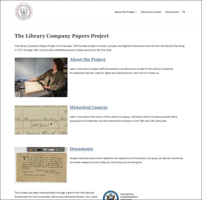 Library Company Papers Project Launches New Web Portal – The Library ...