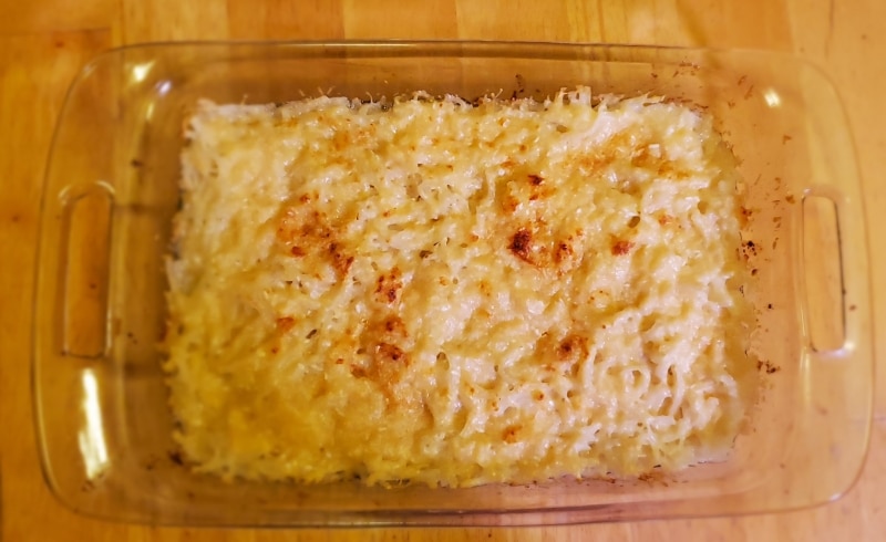 Baked vermicelli and cheese
