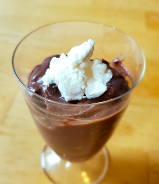 Traditional American chocolate pudding