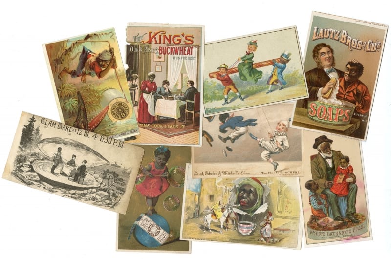 ]: Selection of trade cards from the Gwen Goldman African Americana Trade Card Collection. Gift of David Doret.