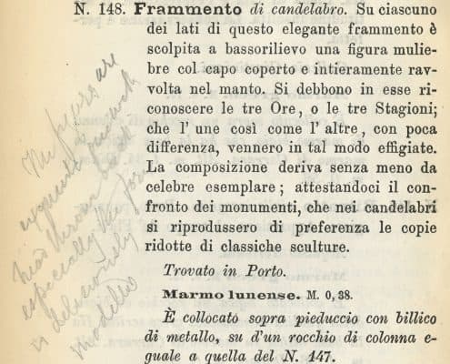 Catalogue of the Museo Torlonia (1876) and detail from p. 78.