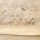 Photograph of signature of Jacob Duche on 1731 document