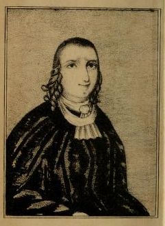 Photograph of frontispiece portrait of the Public Universal Friend from 1844 published work