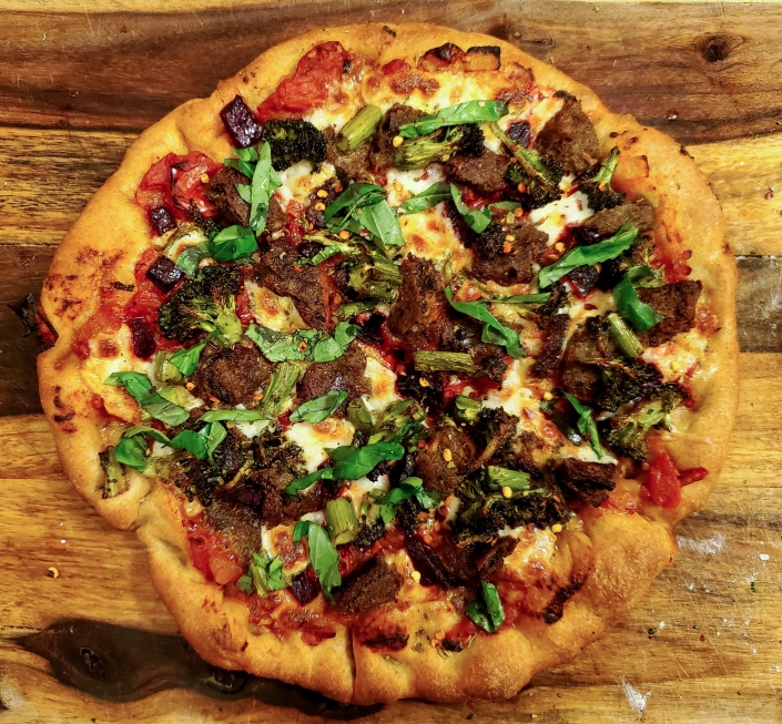 Scrapple pizza Scrapple pizza