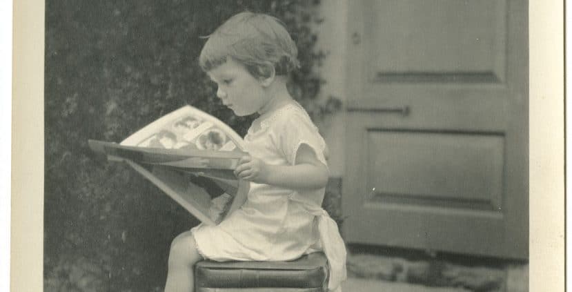 Jessie Willcox Smith, Unidentified Girl Reading, ca. 1920. P.9446.